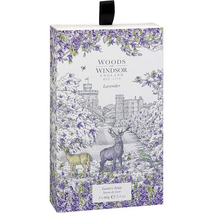 Woods of Windsor Lavender Luxury Soap for Her 60g - Pack of 3