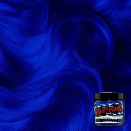 Manic Panic Rockabilly Blue Classic Creme Vegan Cruelty Free Blue Semi Permanent Hair Dye 118ml