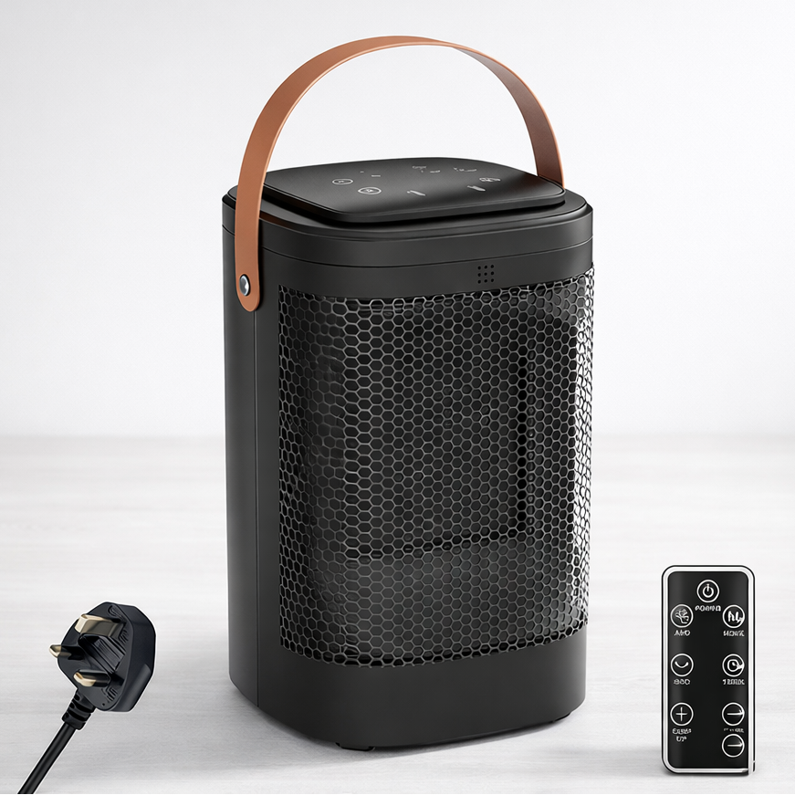 Wandmontierter Heizlüfter mit Fernbedienung – 2-in-1-Elektroheizung für warme und kühle Luft