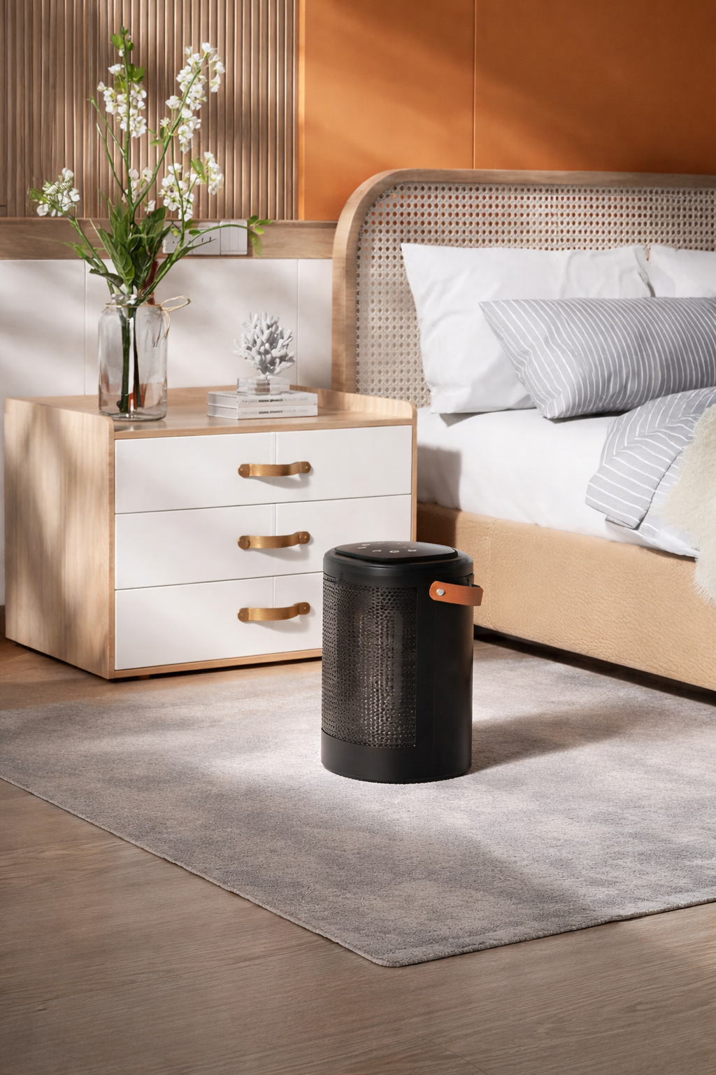 Wandmontierter Heizlüfter mit Fernbedienung – 2-in-1-Elektroheizung für warme und kühle Luft