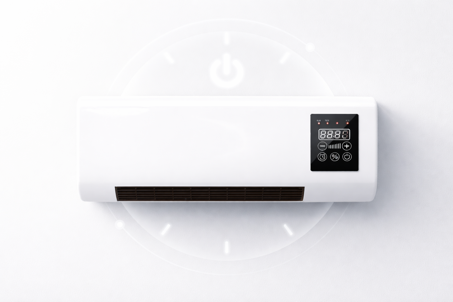 2-in-1-Wandklimaanlage und Heizlüfter