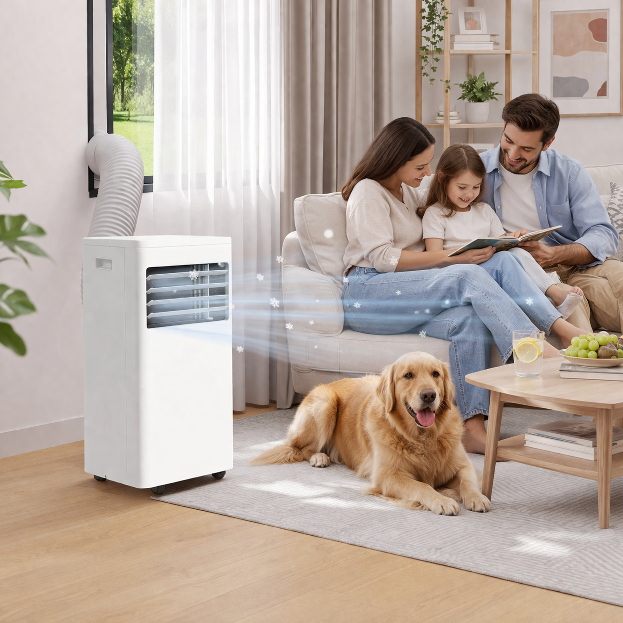 Tragbare Klimaanlage mit Fernbedienung – Kühl- und Lüftungsgerät