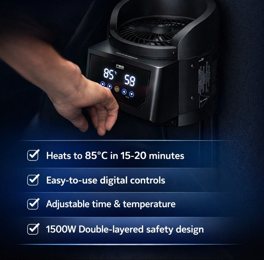 Prijenosna infracrvena sauna Welzo ThermoPod™ Pro s toplim zrakom u finskom stilu