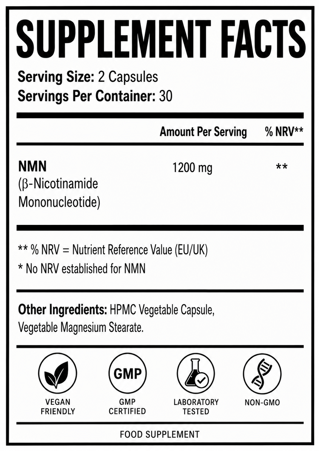 NMN Pro 300 - Welzo Ultra Purity