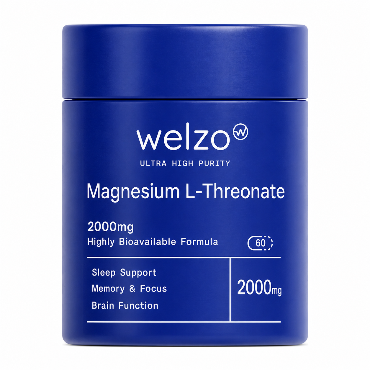 Welzo Ultra Purity Magnesium Threonate 2000mg