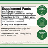 Extrait de cistanche à double bois - 120 x 250 mg de capsules