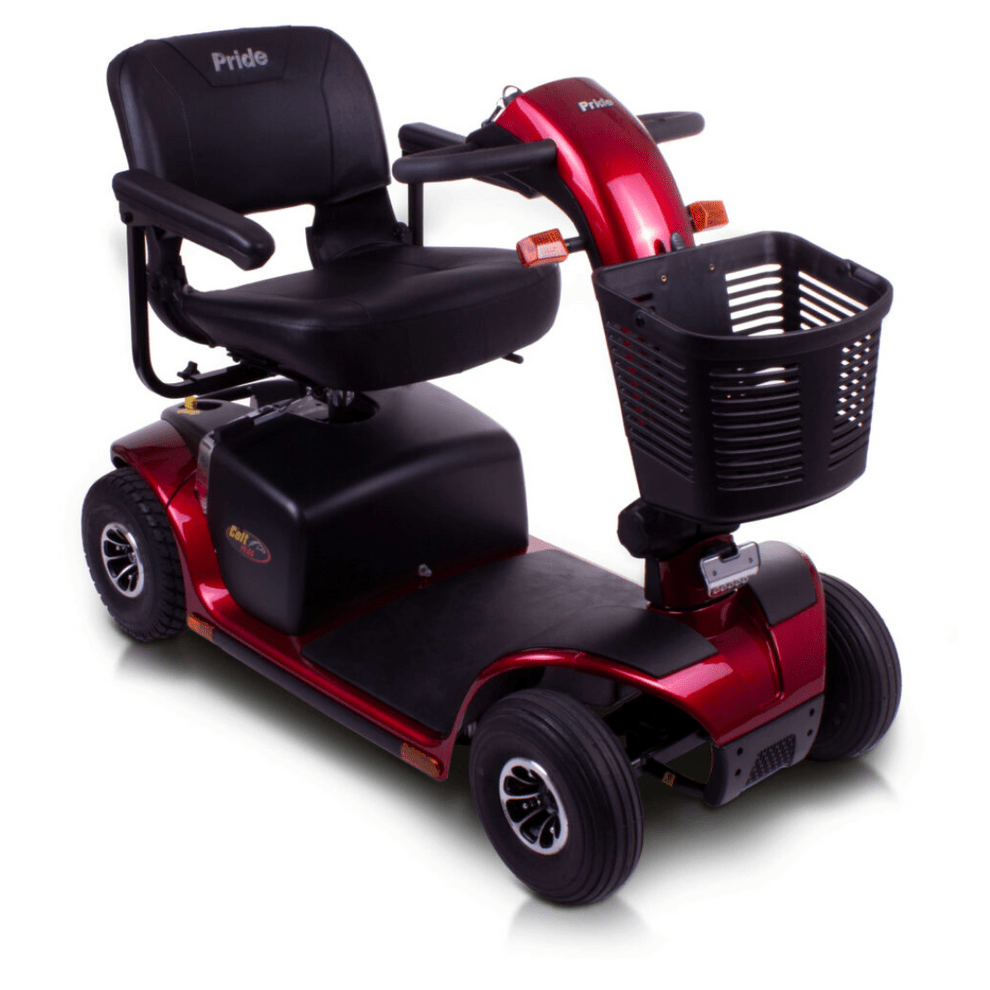 Pride Colt Plus 4 MPH Mid-Range Mobility Scooter-Pneumatische banden, Delta Tiller & Suspension