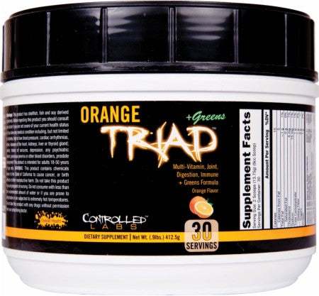 Controlled Labs Orange Triad + Greens, Orange - 408 grams