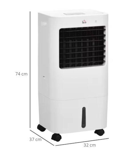 Portable Evaporative Air Cooler – Black & White