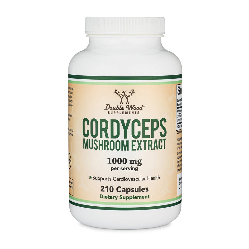 Double Wood Cordyceps Mushroom - 210 x 500 mg capsules - Welzo
