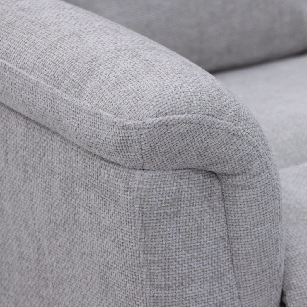 Corinthia Riser Recliner with Heat and Massage - Light Grey Chenille Fabric - image 6