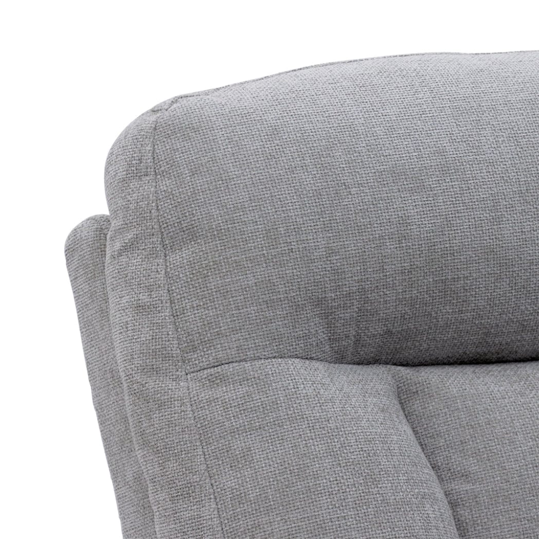 Corinthia Riser Recliner with Heat and Massage - Light Grey Chenille Fabric - image 8
