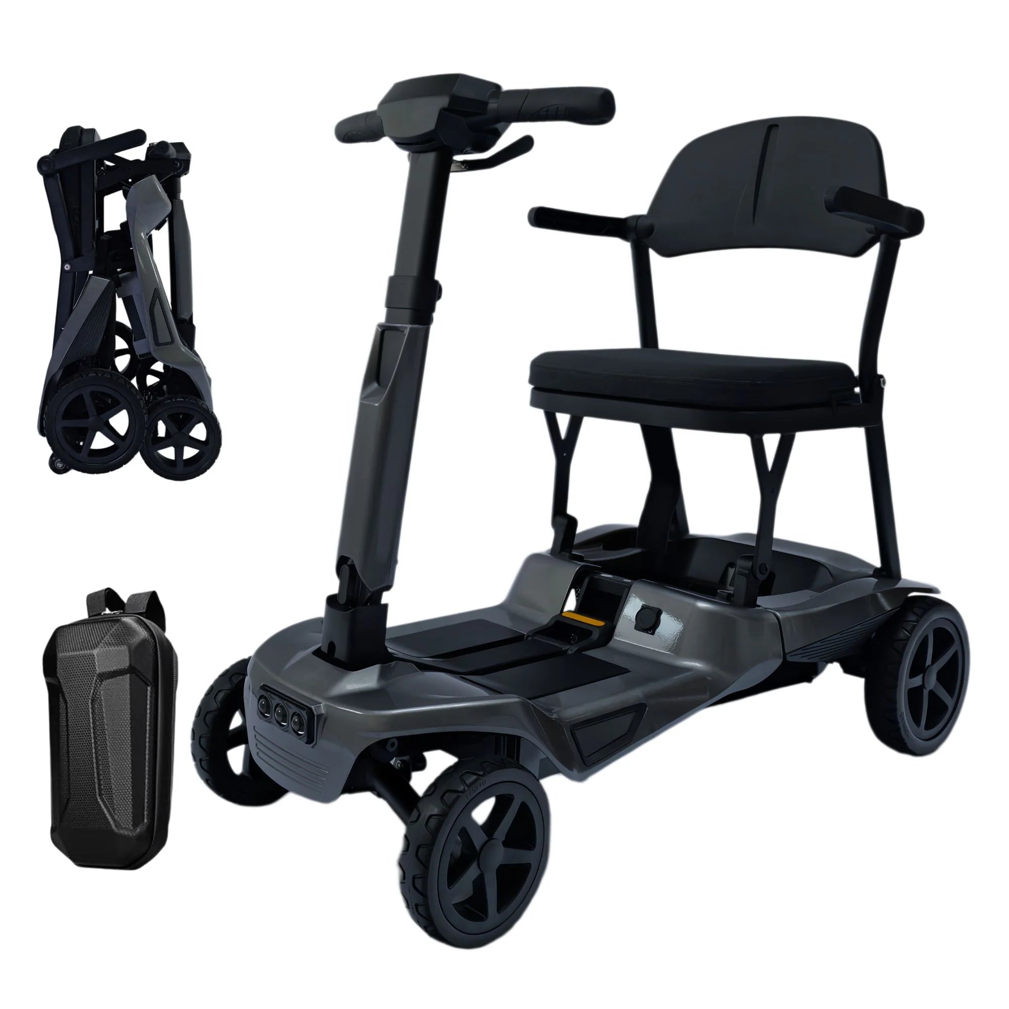 Welzo FreeFold X Lightweight 16KG Foldable Mobility Scooter – Portable Electric Scooter, Lithium Battery, 30km Range