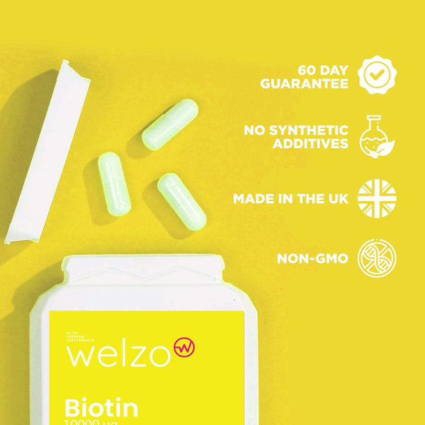 Welzo Biotin 10000µg 120 Tablets