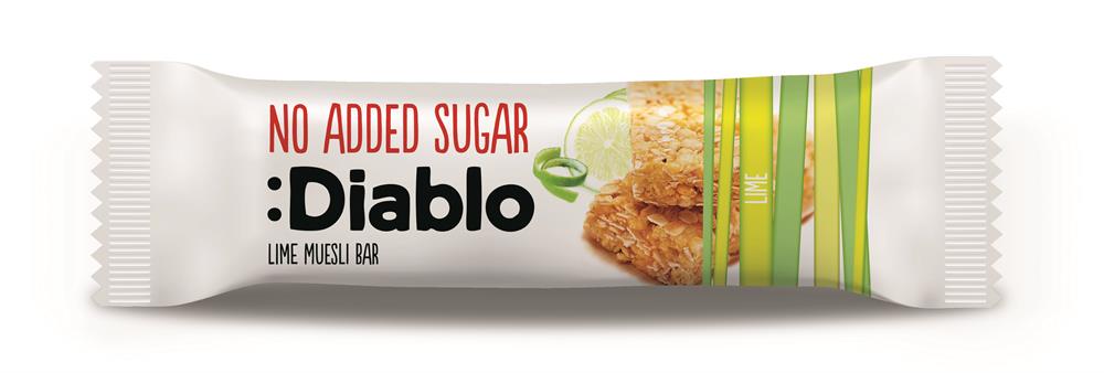 Lime Muesli Bar 30g, Diablo Sugar Free