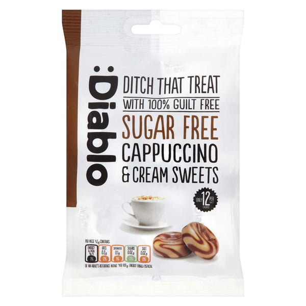 Cappuccino & Cream Sweets 75g, Diablo Sugar Free