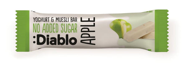 Diablo Yoghurt coated Apple Muesli Bar 30g, Diablo Sugar Free