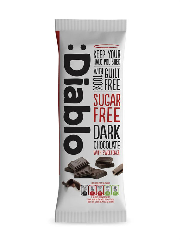 Dark Chocolate Bar 85g, Diablo Sugar Free