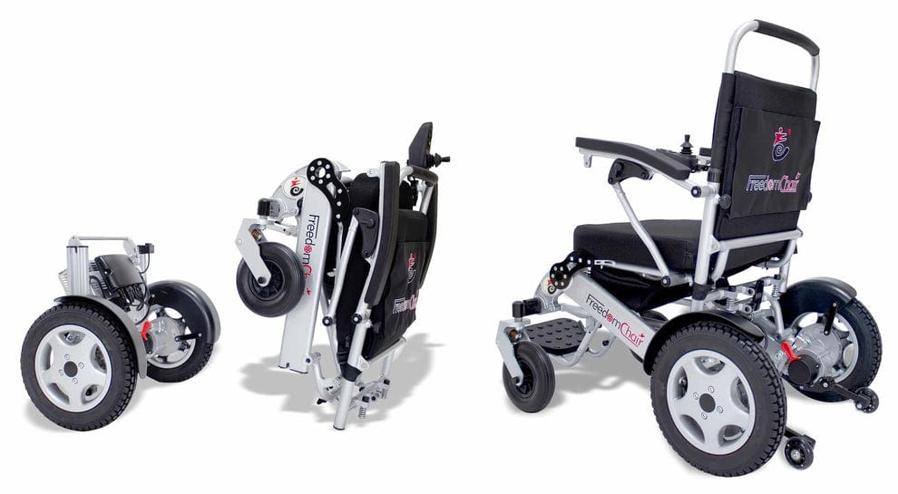 Freedom krzesło De08L Lekkie elektryczne składane wózek inwalidzki - zakres do 27 mil