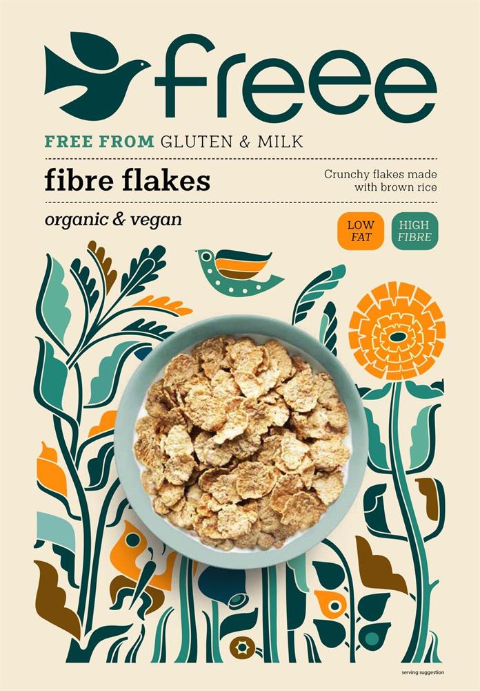 Gluten Free Organic Fibre Flakes 375g, Doves Farm