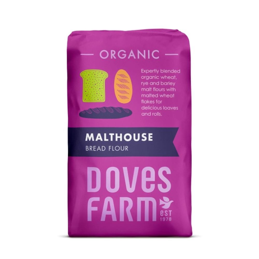 Organic Bread Malthouse Flour 1kg, Doves Farm