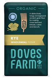 Organic Wholemeal Rye Flour 1kg, Doves Farm