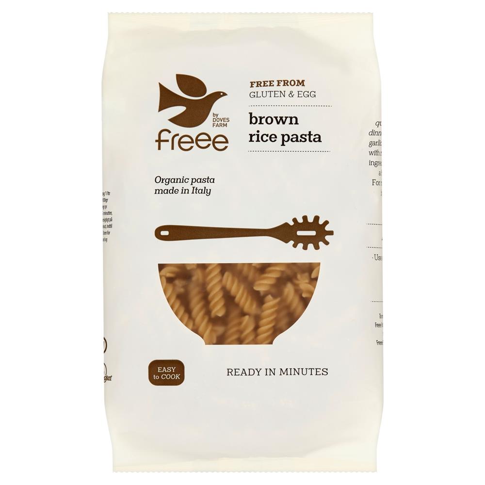 Gluten Free Organic Brown Rice Fusilli 500g, Doves Farm