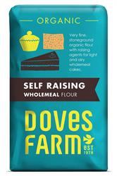 Organic Self Raising Wholemeal Flour 1kg, Doves Farm