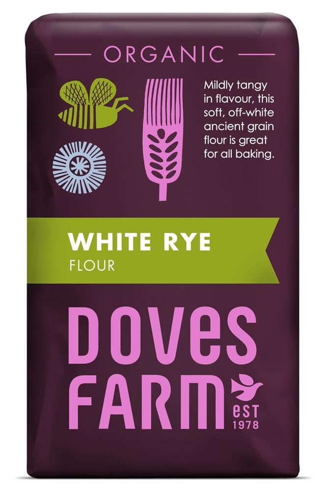 White Rye Flour Organic 1kg, Doves Farm