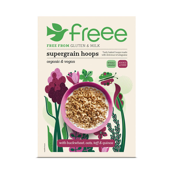 Freee Org Supergrain Hoops Buckwheat Oats Teff & Quinoa 300g, Doves Farm