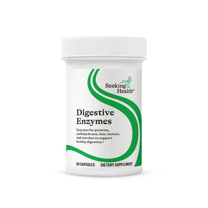 Seeking Health Digestion Enzymes chewable tablets with lactase, available at Welzo