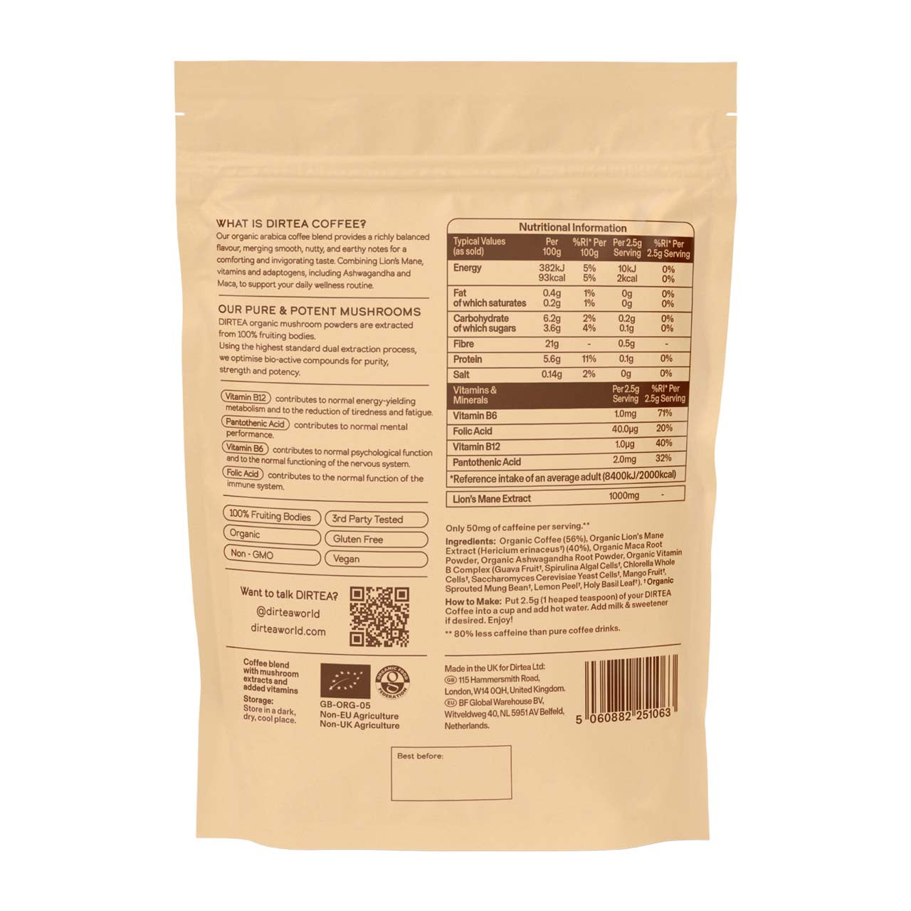 Dirtea Dirtea Coffee Blend 150G