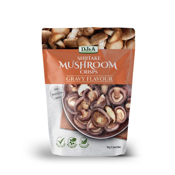 DJ & A Shiitake Mushroom Crisps Gravy Flavour 30g, DJ & A