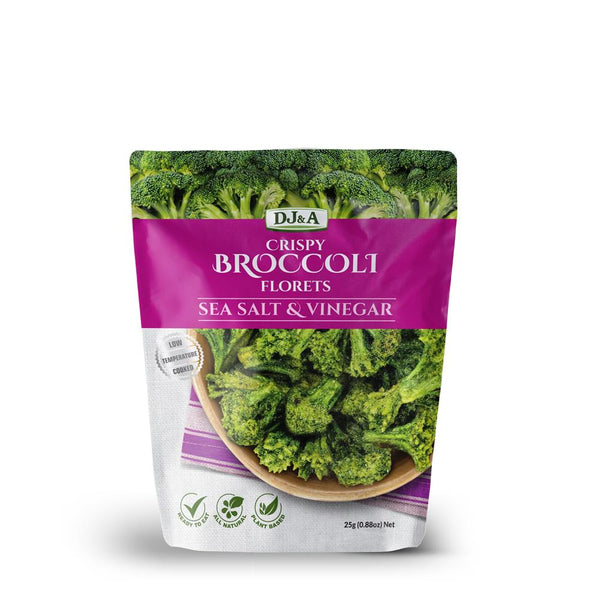 DJ & A Broccoli Florets Salt & Vinegar 25g, DJ & A