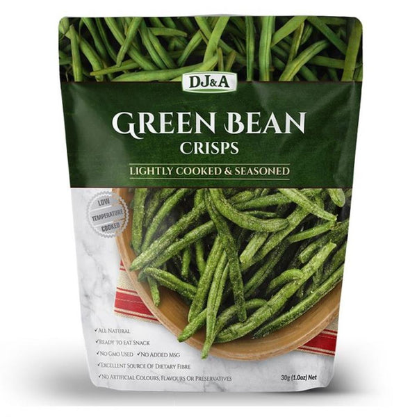 DJ & A Green Bean Crisps 30g, DJ & A