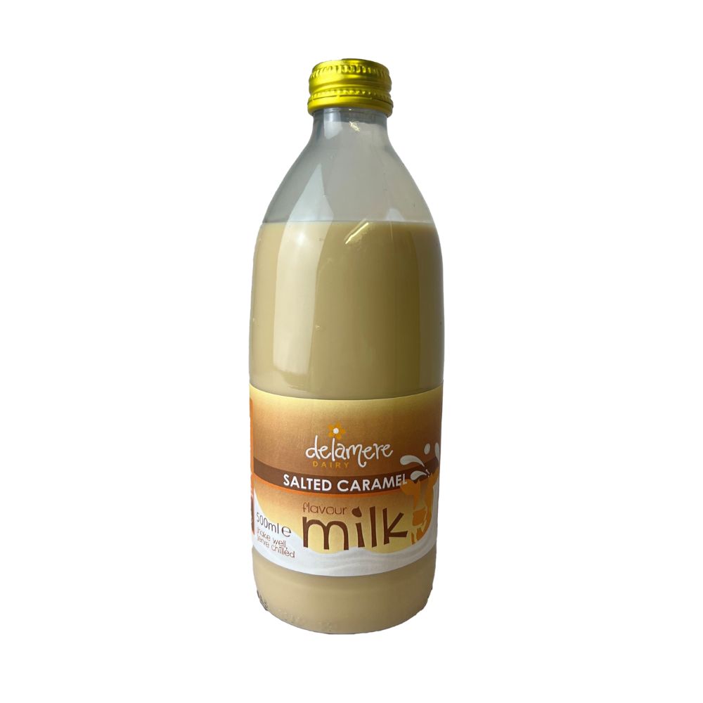 Delamere Dairy Salted Caramel Flavoured Cows Milk 500ml, Delamere Dairy