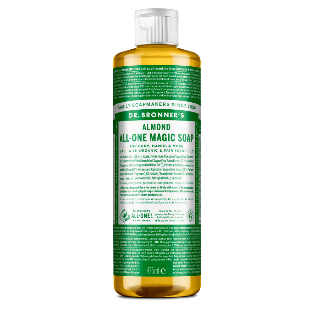 Almond All-One Magic Soap 475ml Organic, Dr Bronner