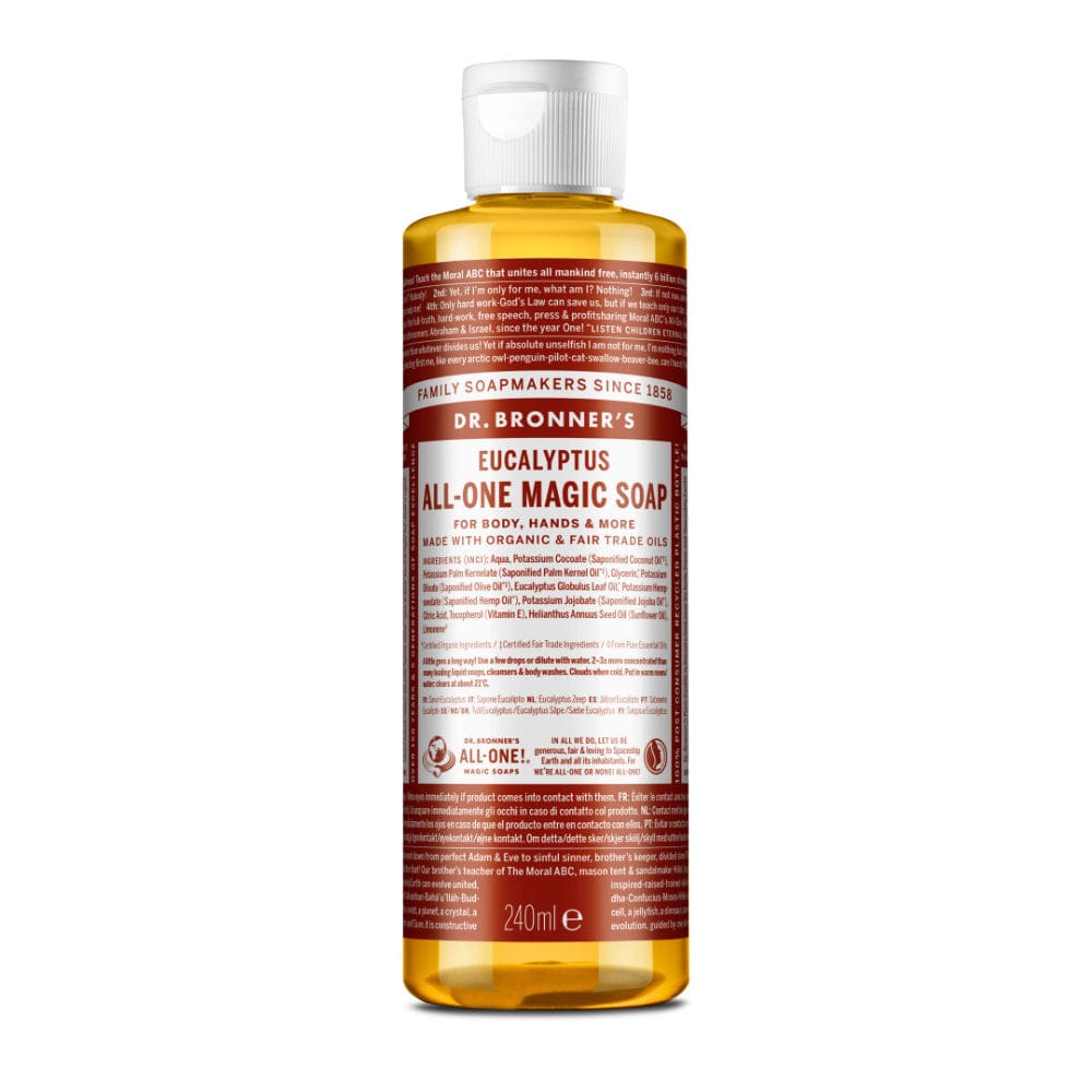 Org Eucalyptus All One Magic soap 240ml, Dr Bronner