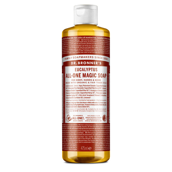 Eucalyptus All-One Magic Soap 475ml Organic Dr Bronners, Dr Bronner