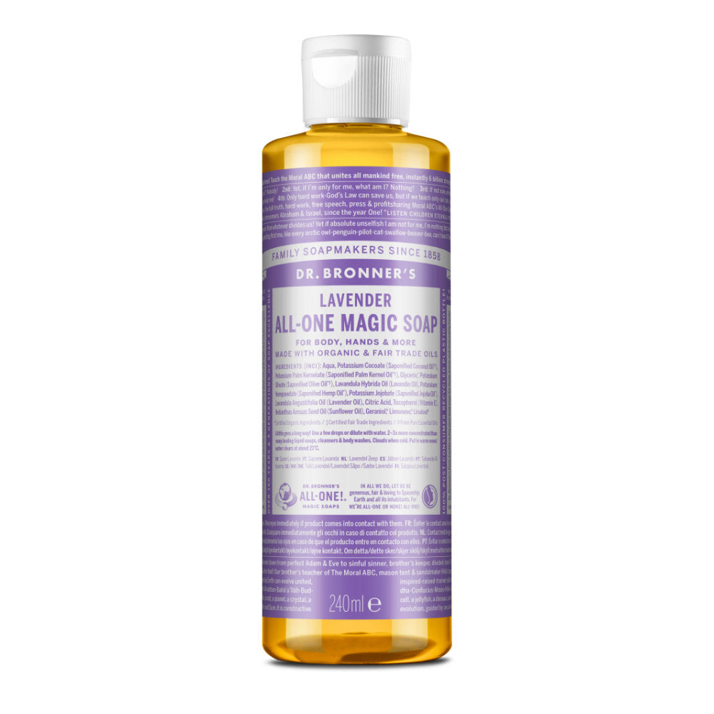 Organic Lavender All-One Magic Soap 240ml, Dr Bronner