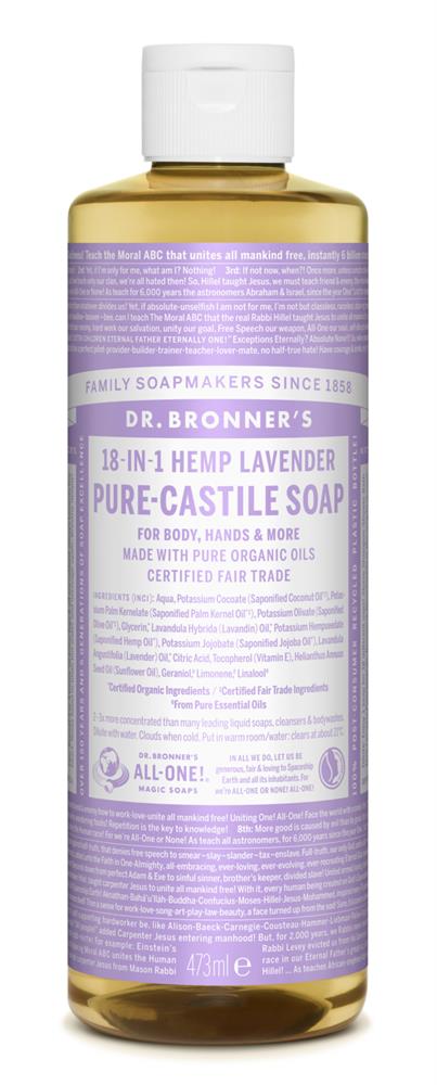 Lavender All-One Magic Soap 475ml, Dr Bronner