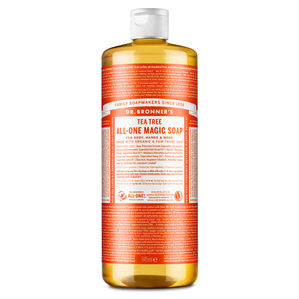 Organic  Tea Tree All One Magic  Castile Liquid Soap 945 ml, Dr Bronner