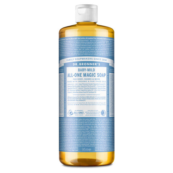 Org Baby-Mild Castile Liquid Soap 946ml, Dr Bronner