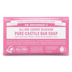 Organic Bar Soap Cherry Blossom 140g, Dr Bronner