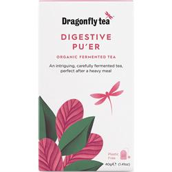 Dragonfly Digestive Pu'er Organic Fermented Tea 20 bag, Dragonfly Tea