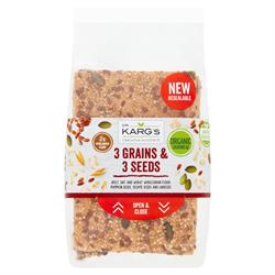 Organic Wholegrain 3 + 3 Crispbread 200g, Dr Karg