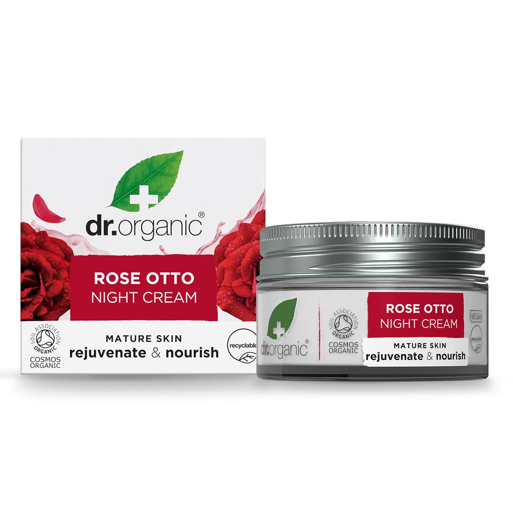 Rose Otto Night Cream 50ml, Dr Organic