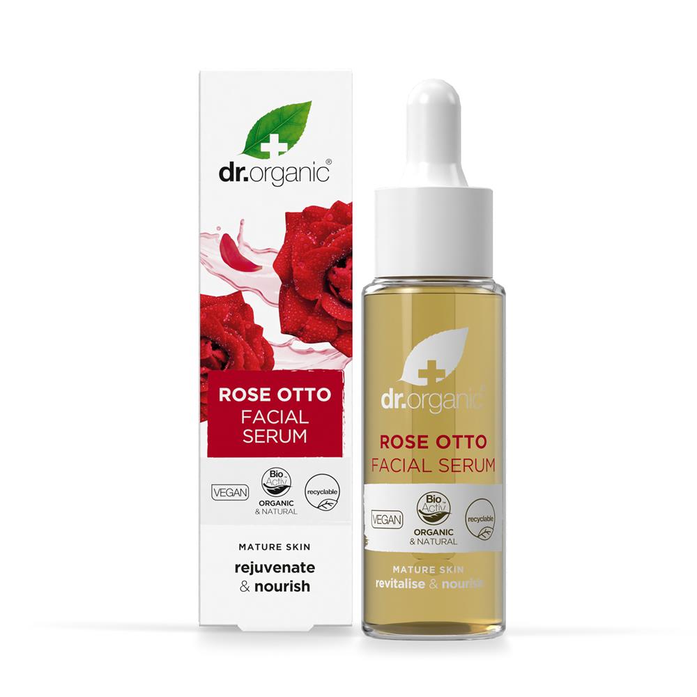 Rose Otto Face Serum 30ml, Dr Organic