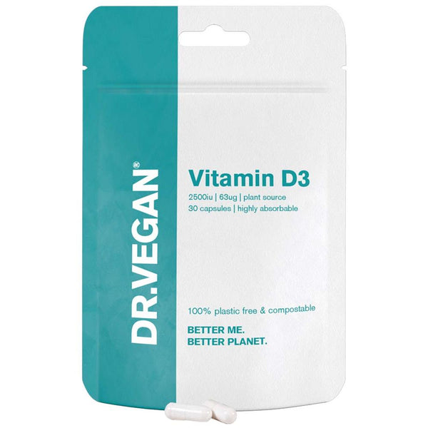 DR.VEGAN Vitamin D3 2500iu 30 caps, Dr Vegan