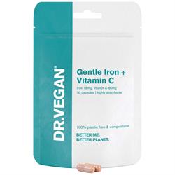 DR.VEGAN Gentle Iron (18mg) & Vitamin C (80mg), Dr Vegan